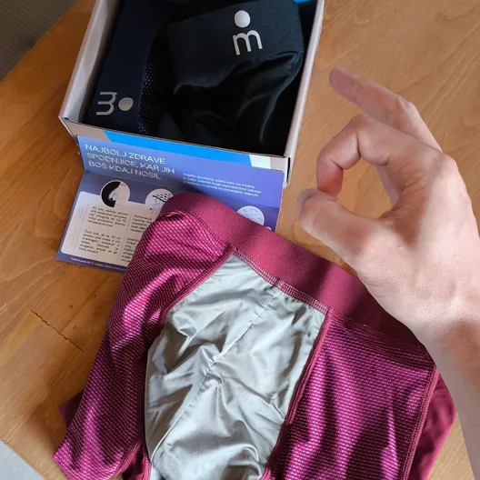 Majella box and burgundy pair unpacked